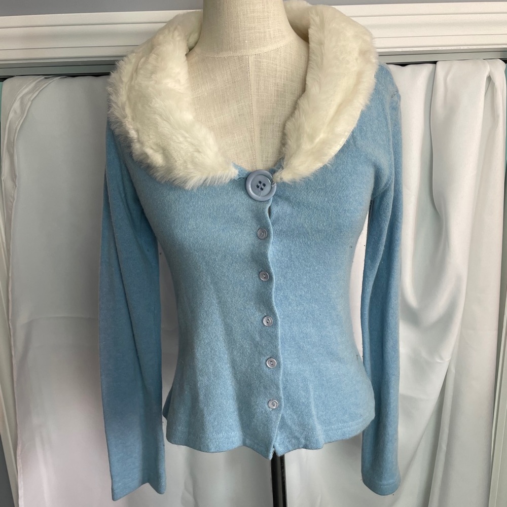 Rinascimeto cardigan with fur neck size M